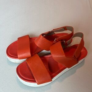 Franco Sarto coral platform sandals